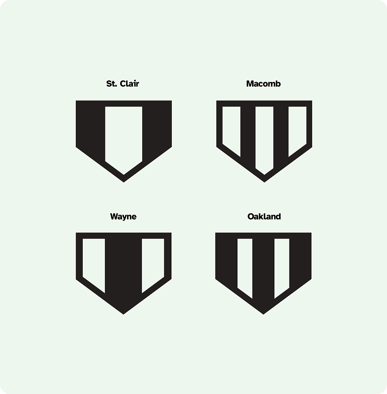 The different variations of seals that can be used within the new VA logo