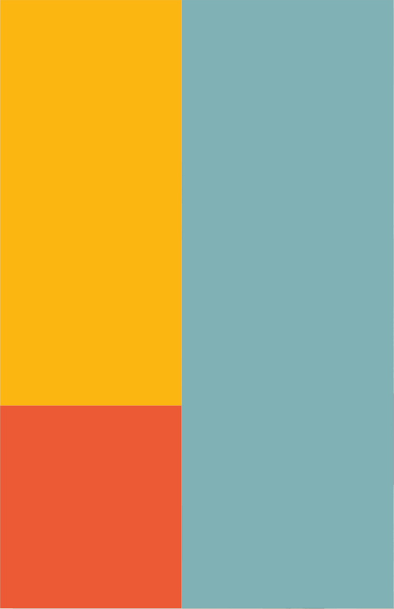 A color block grid for the VA rebrand, showing how the grid structure can be used