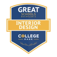 Great Schools Bachelors Interior Design College Rank Badge