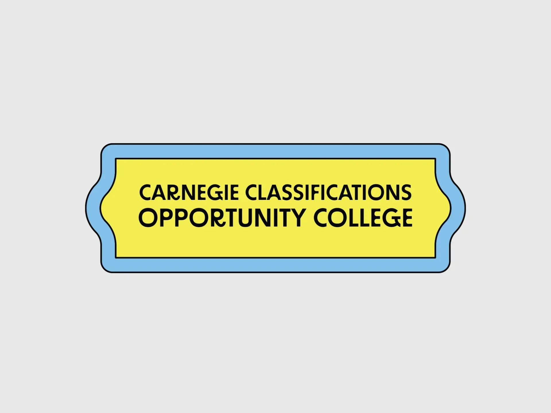 Carnegie Classifications Badge in a light grey box