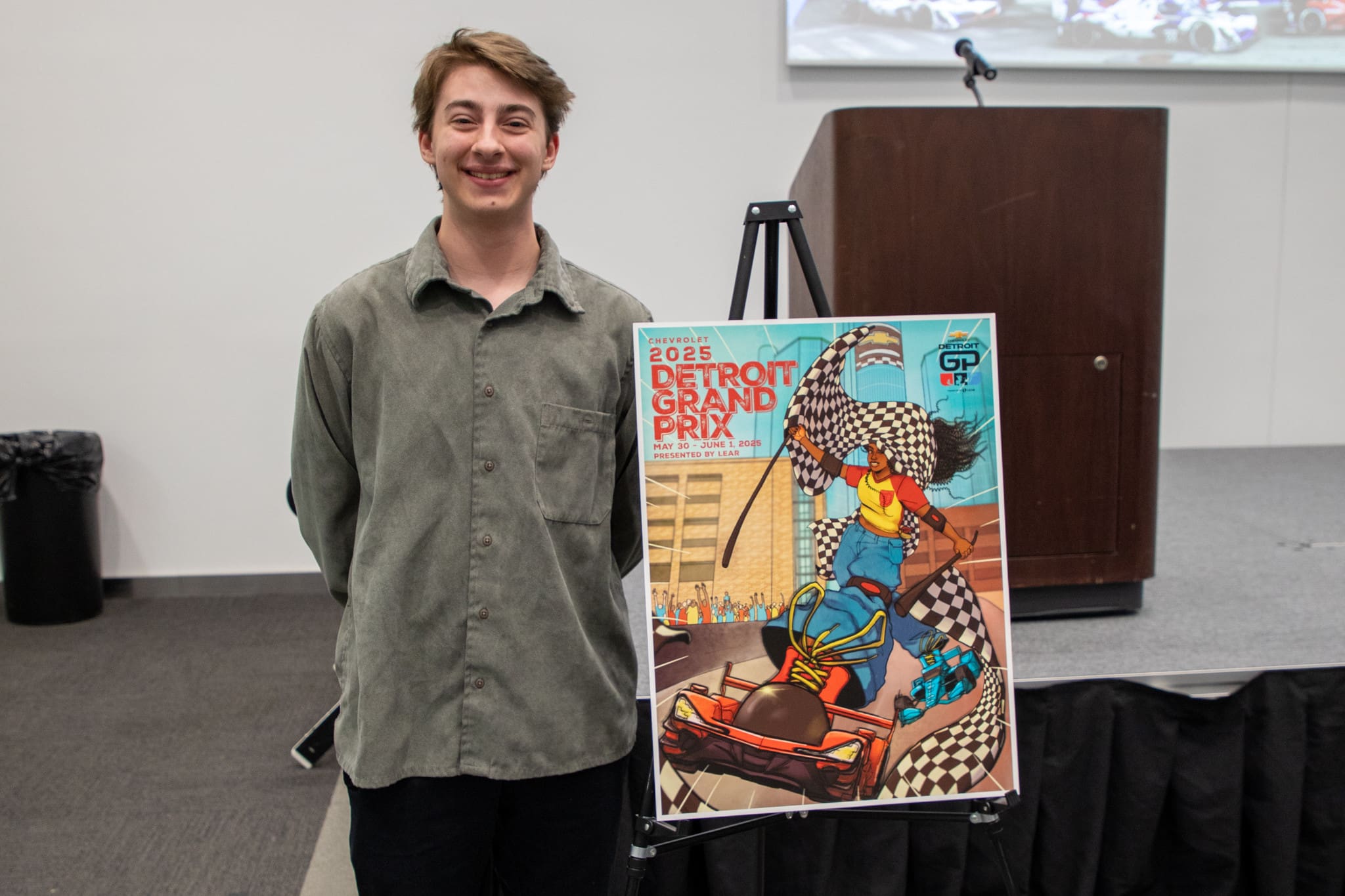 CCS Student Eli Archer Wins 2025 Chevrolet Detroit Grand Prix Presented by Lear Poster Competition