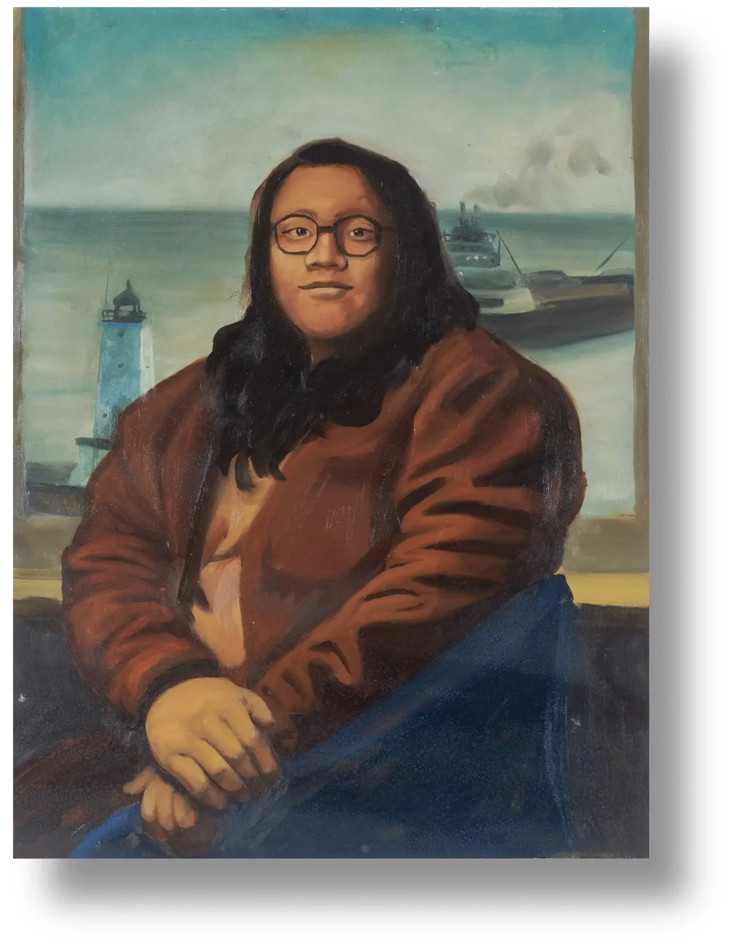 Self portrait in style of the Mona Lisa