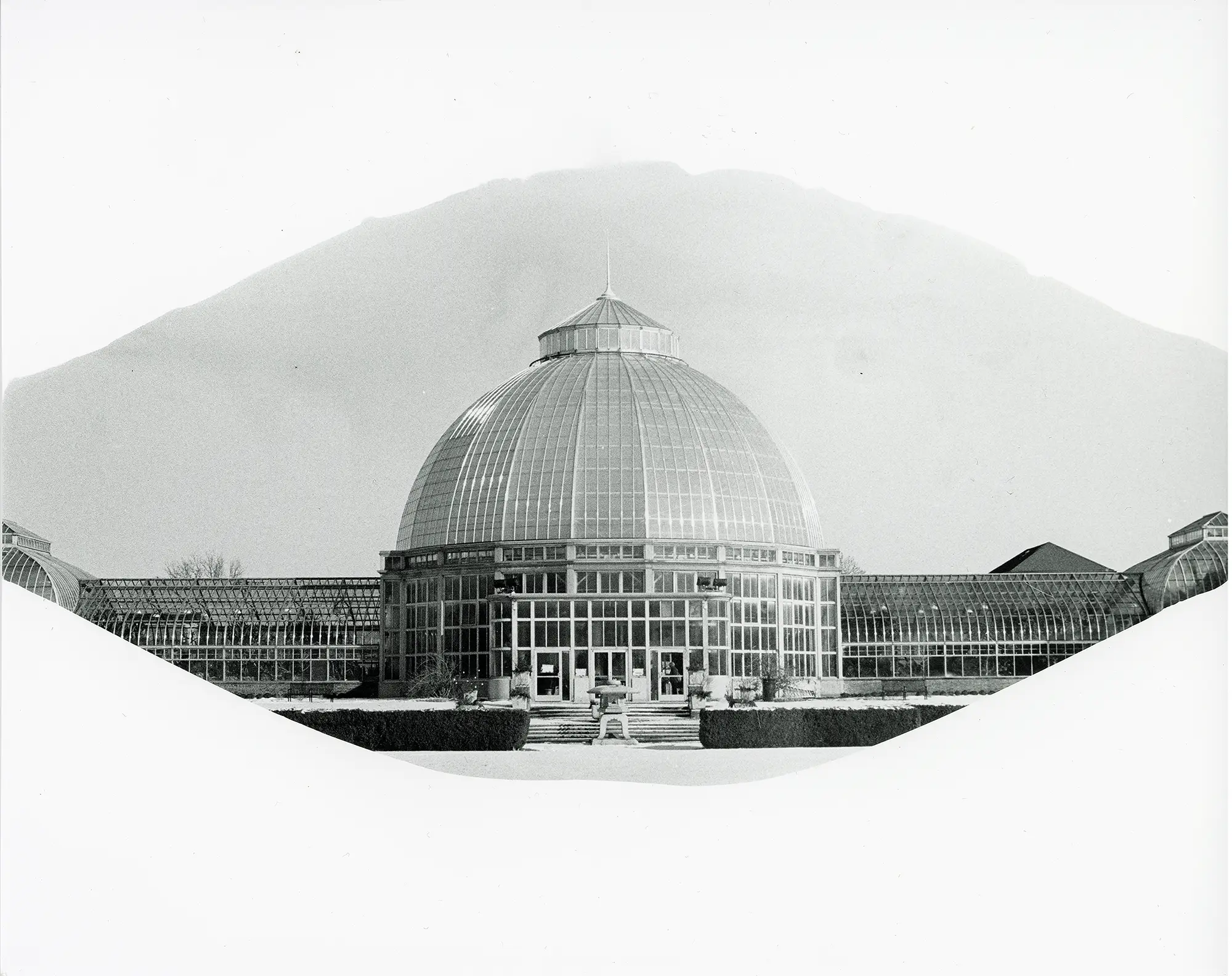 Exterior view of the Belle Isle Conservatory.