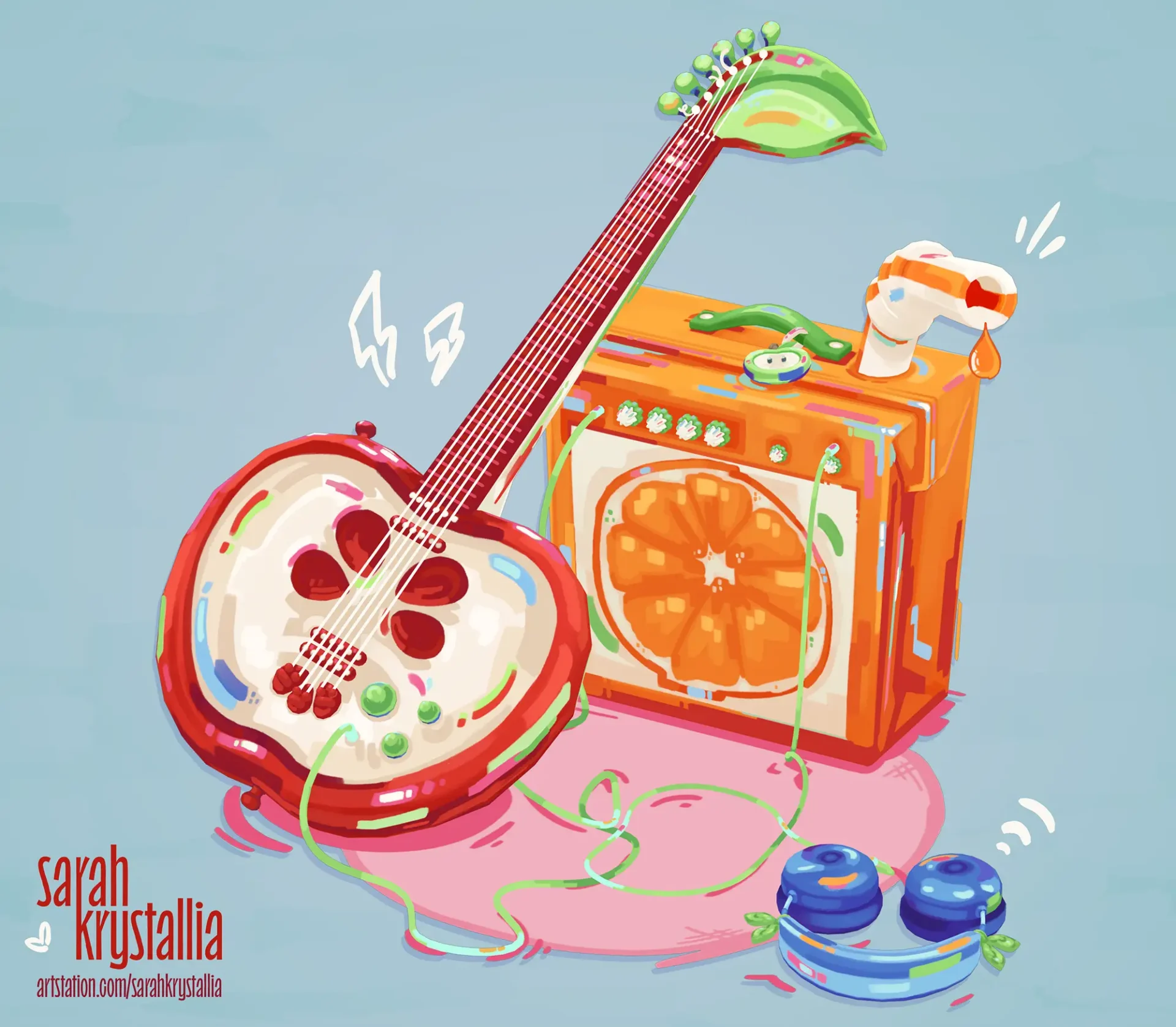 Music Instruments made of food
