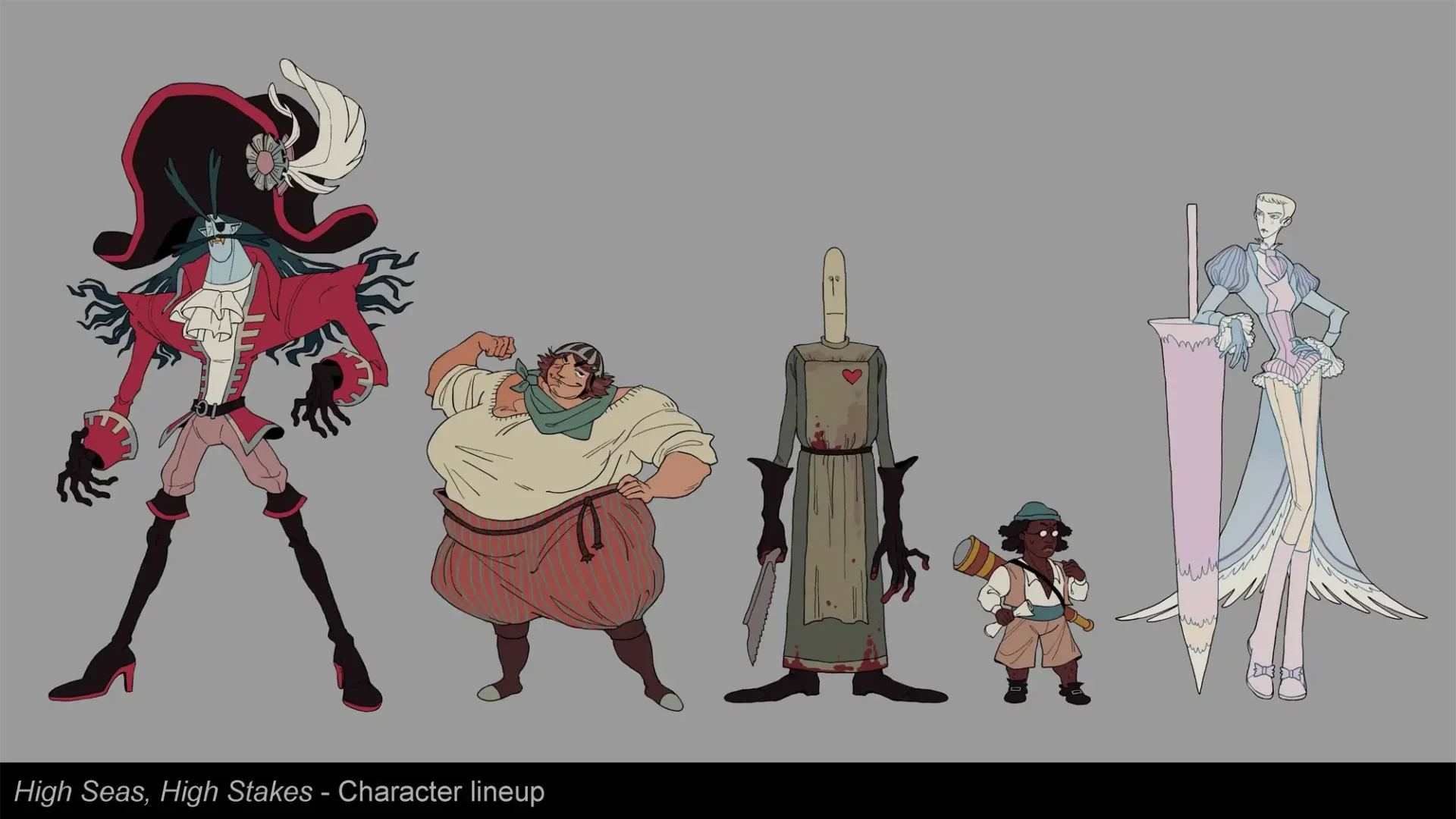 Chracter Lineup with various fantasy characters