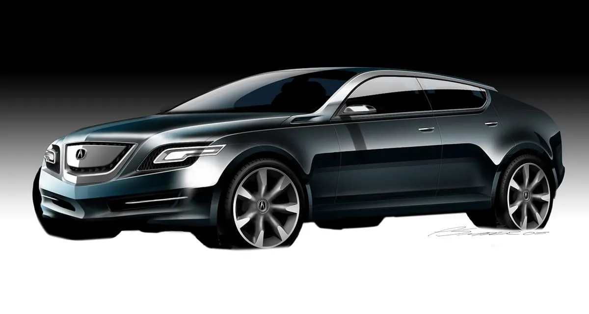 A car rendering of an Acura car