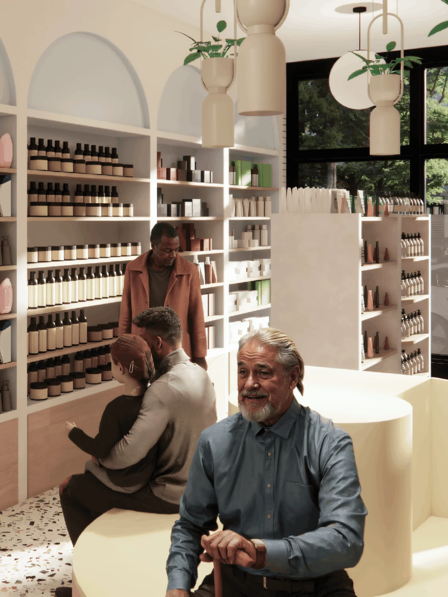 Conceptual rendering of an apothecary