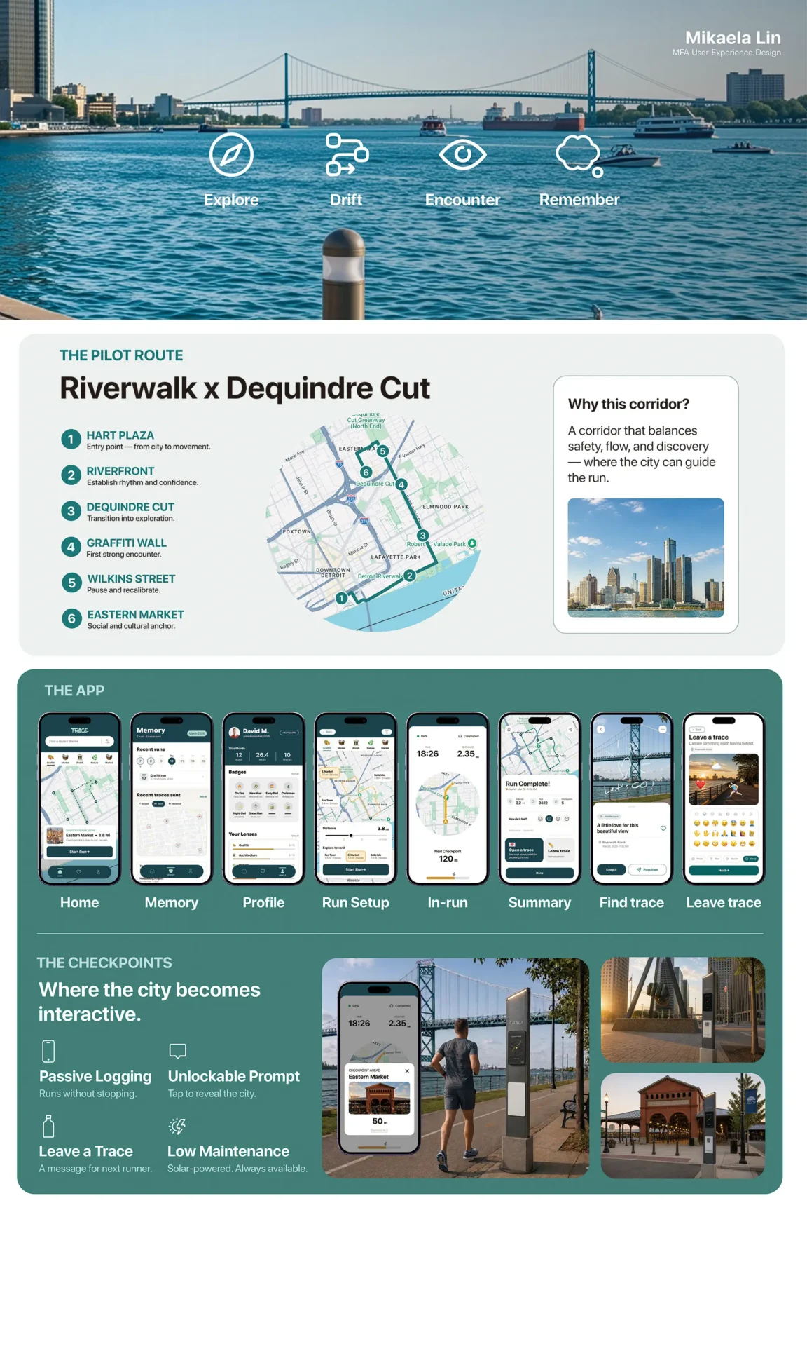 Interactive scenic route