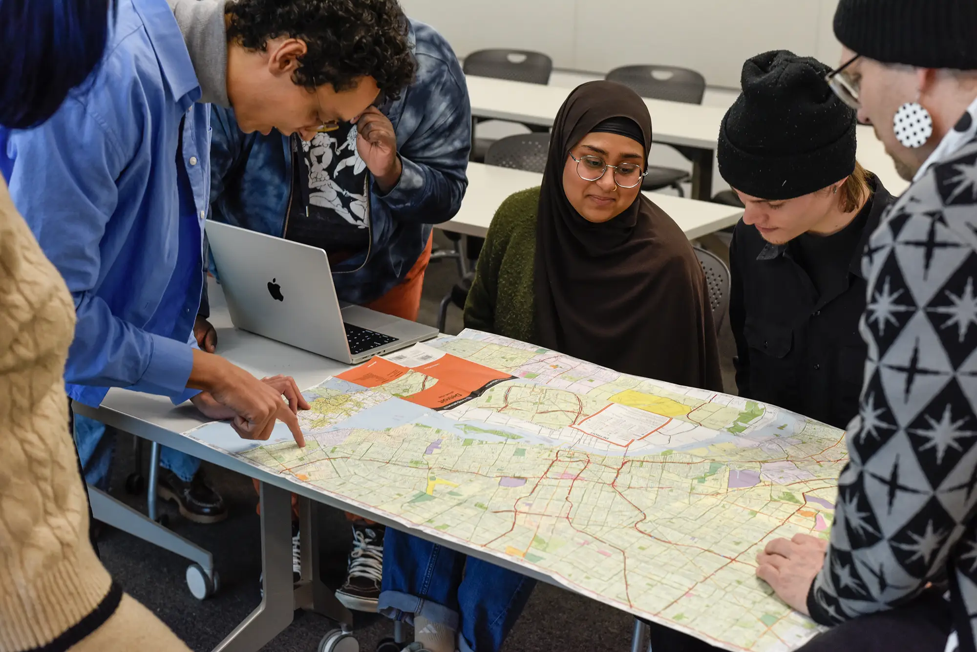 Design for Sustainability students collaborating on a community focused project.