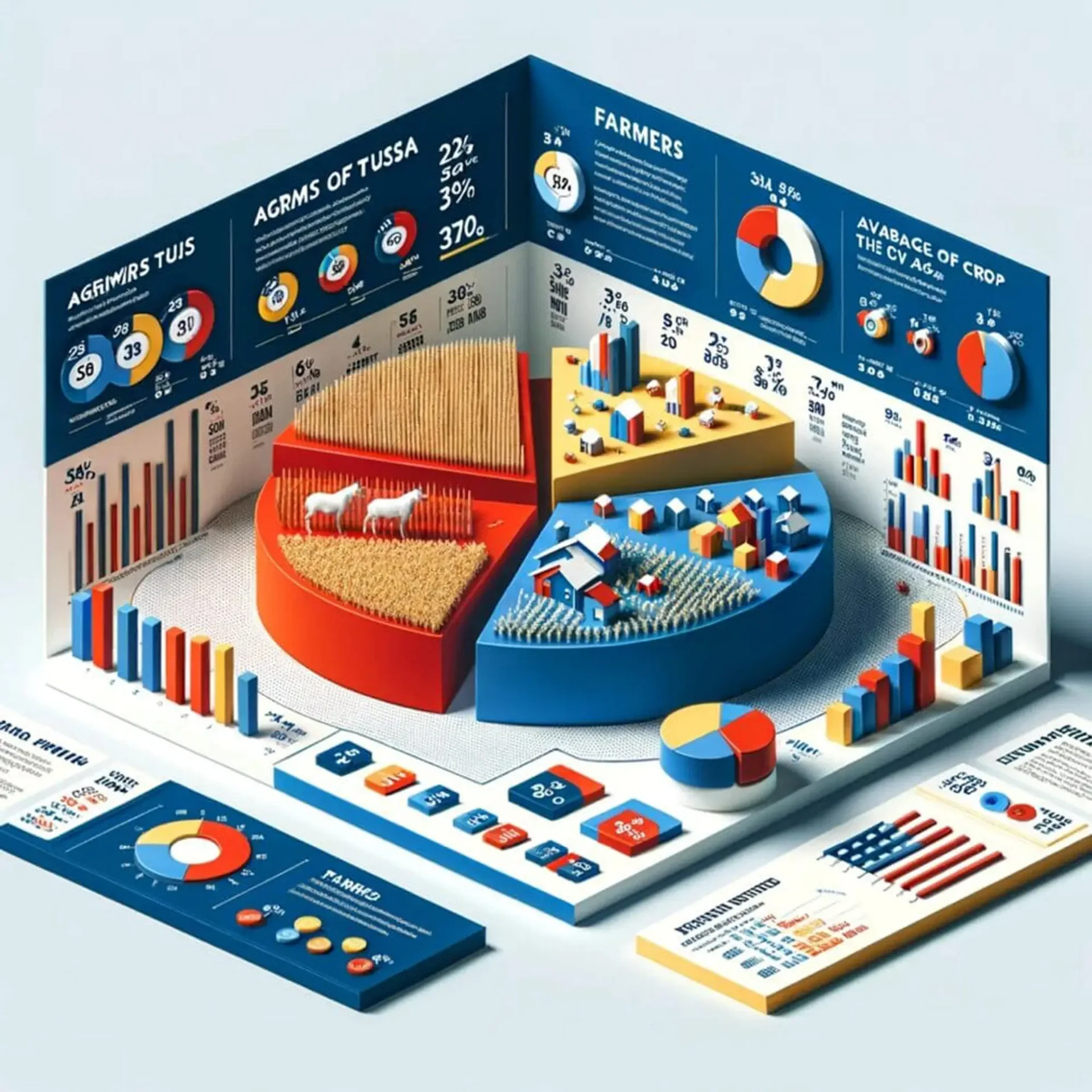 A 3D generated pie chart