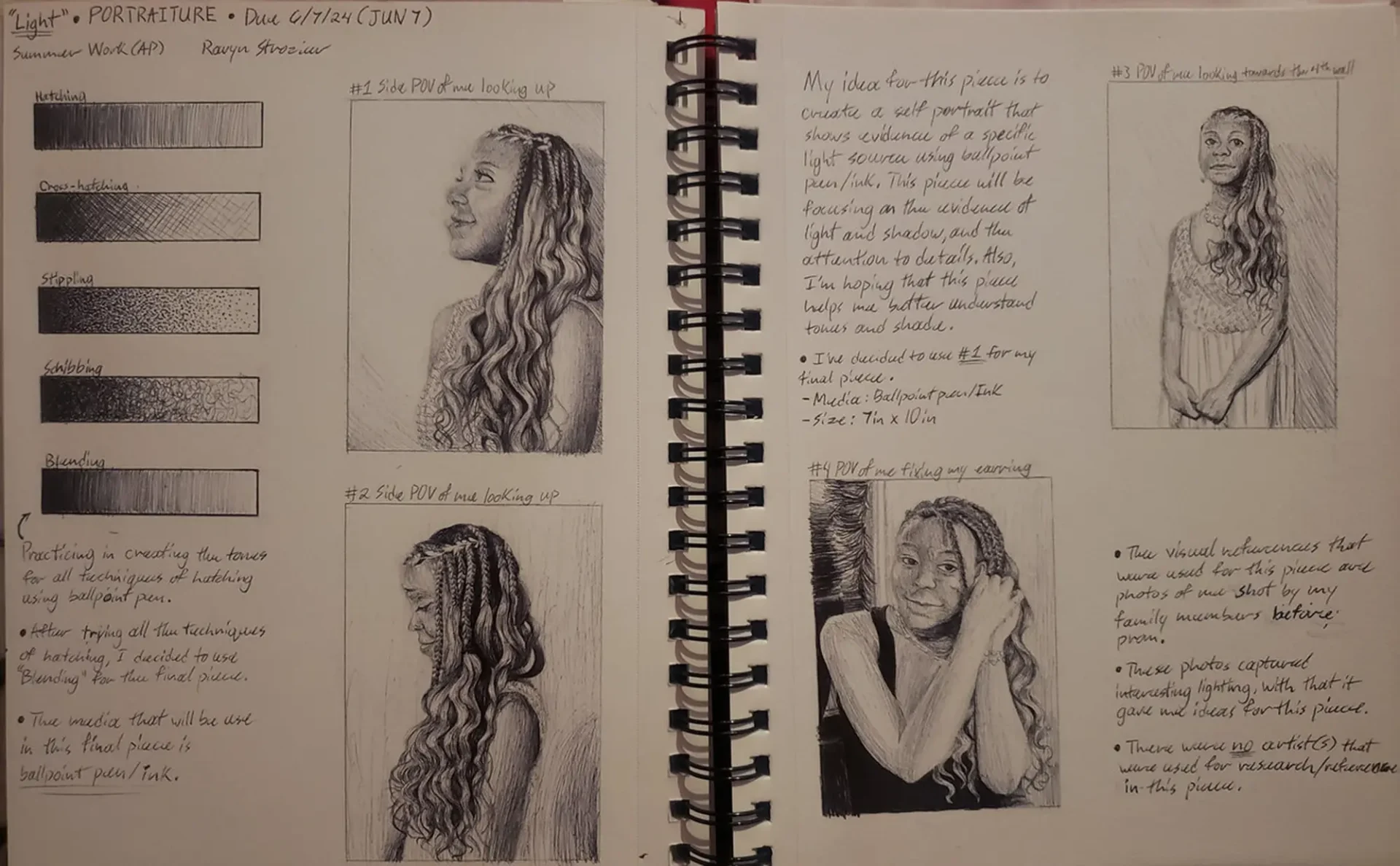 Various sketches of people