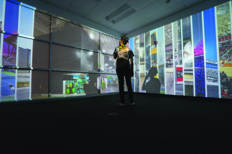 Innovative interaction exhibit.