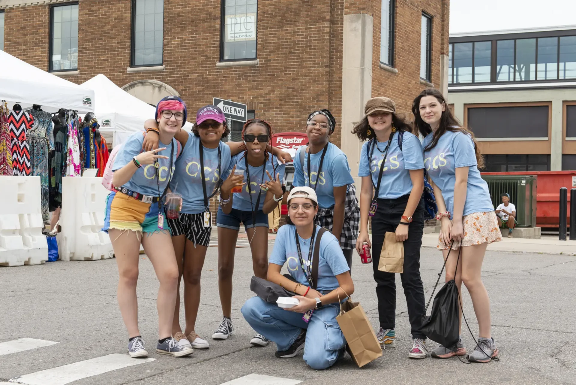 Precollege Summer Experience students gathered together.