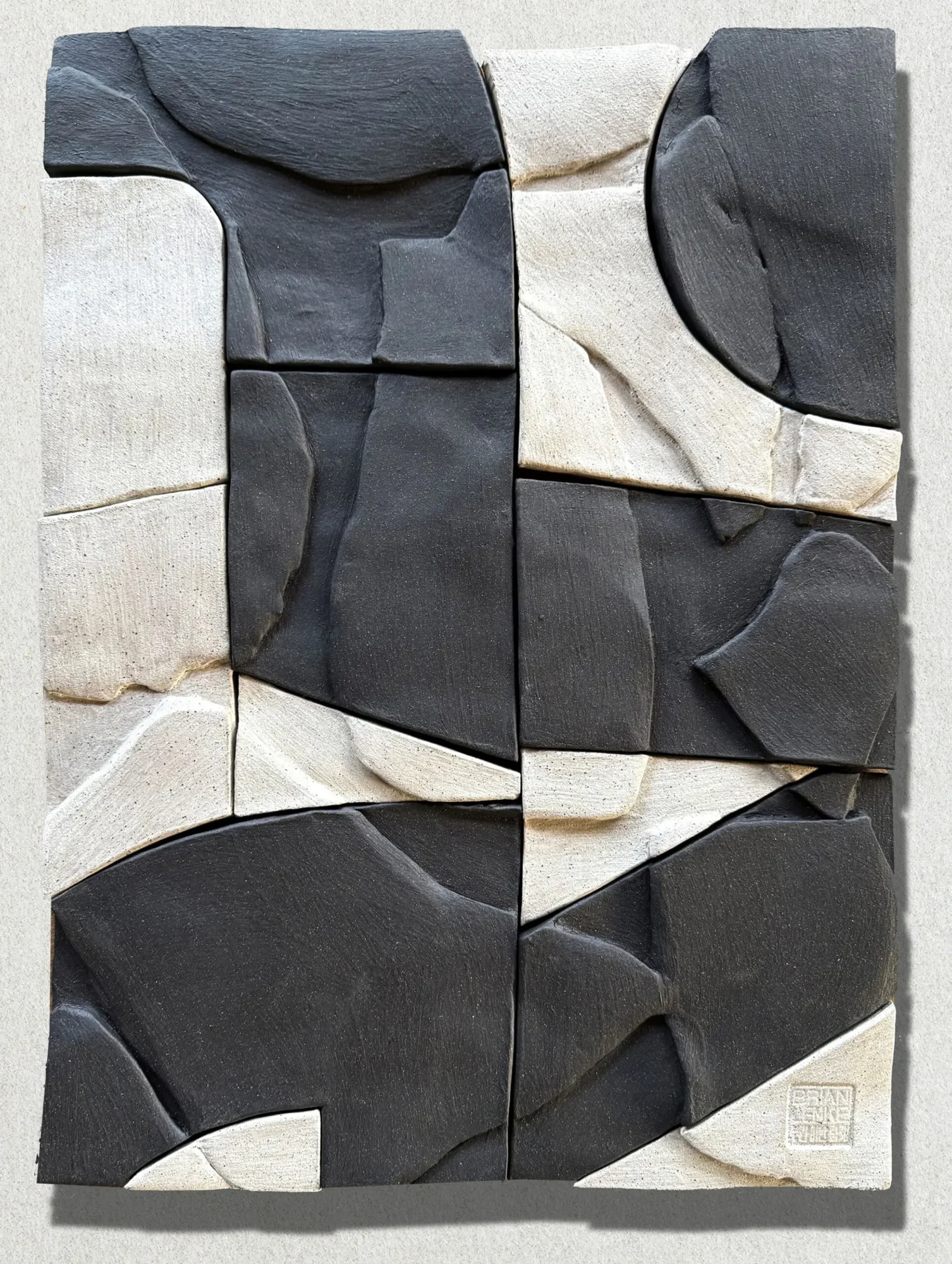 A two-color stone arrangement
