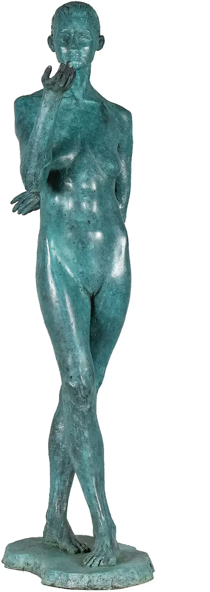 A statue of a female