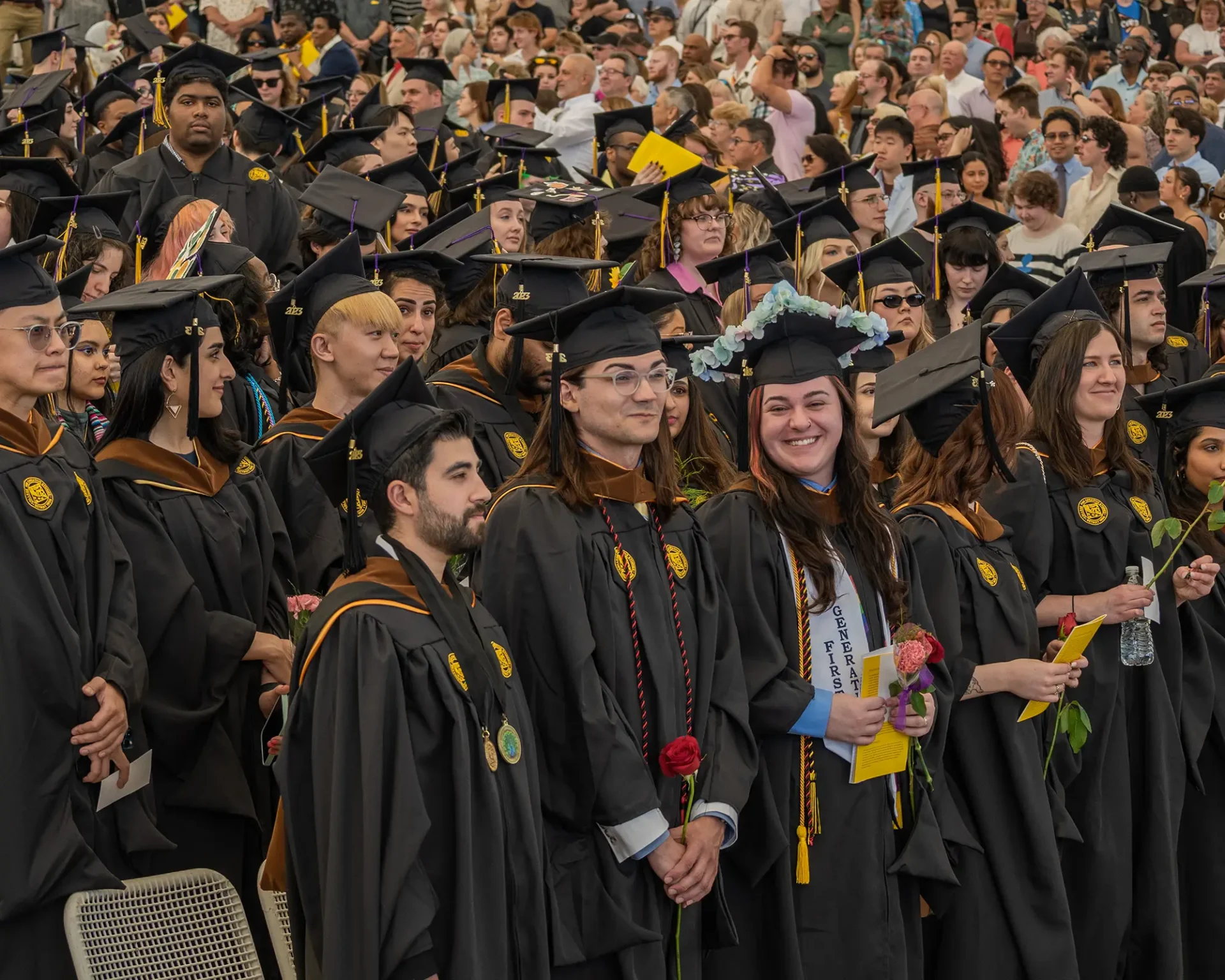 Students at CCS's Commencement ceremony.