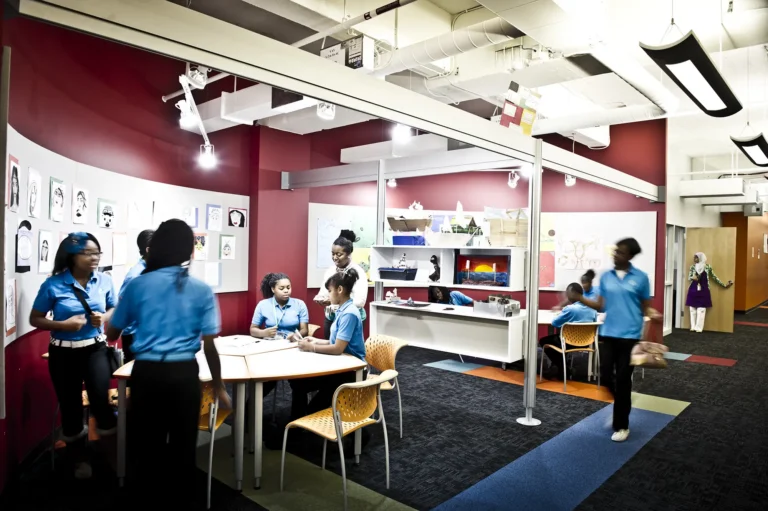 University Prep Art & Design classroom space.