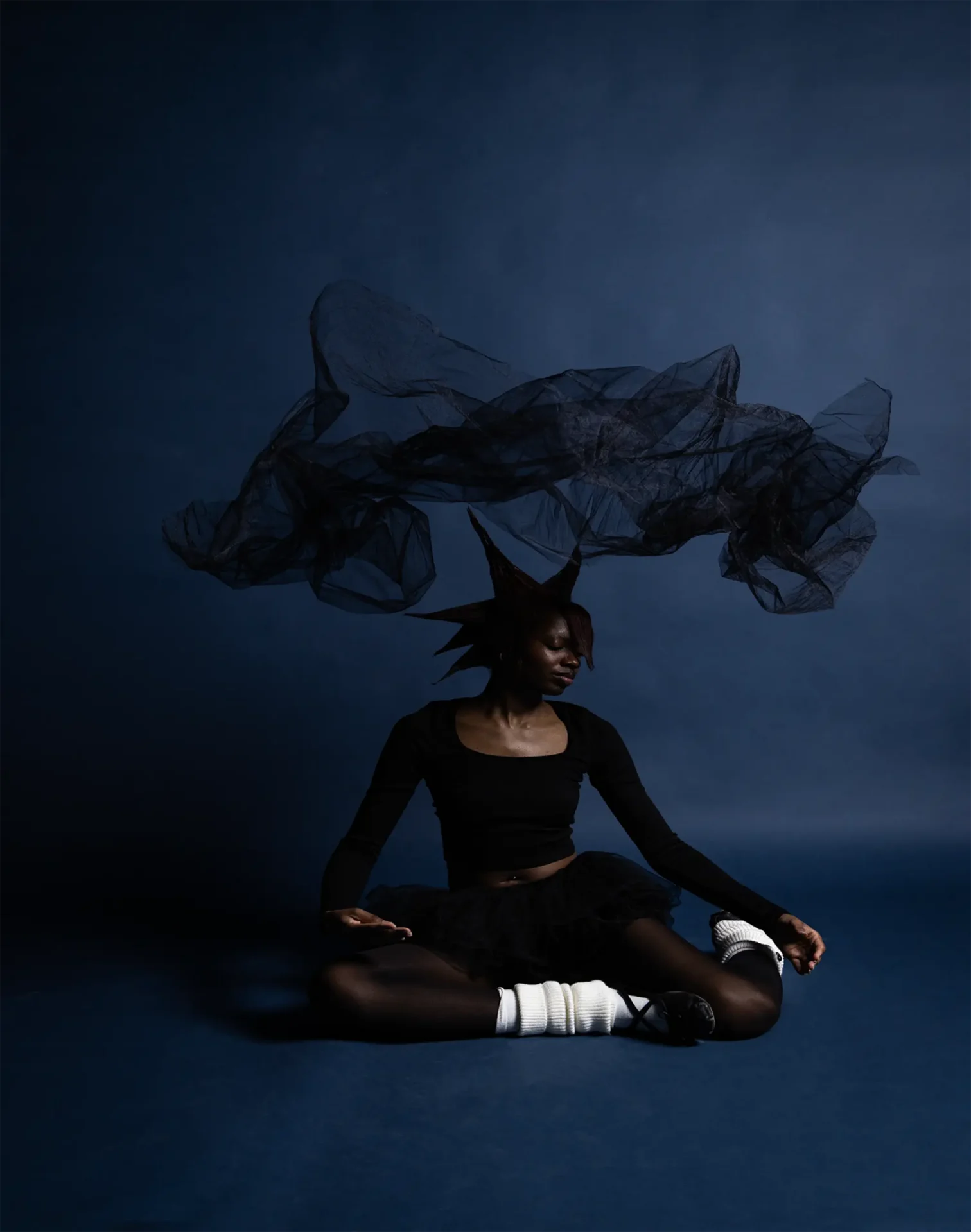 3 Image series of a magical girl imagining ballet.